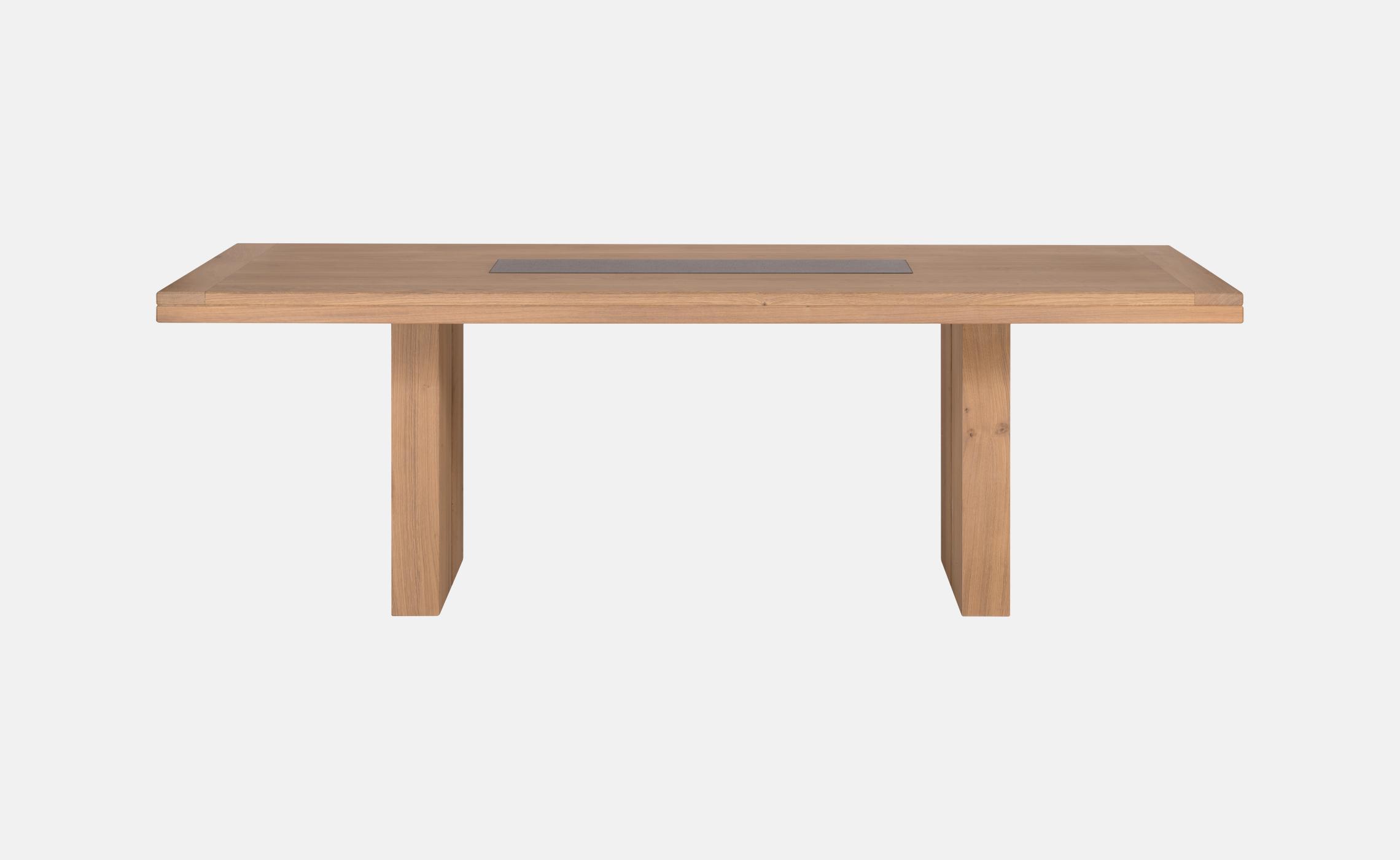 Table de sejour en chene naturel huile ecologique
